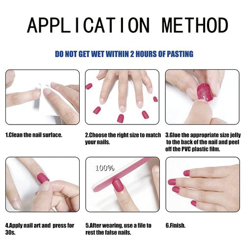 24Pcs Cute Press on Nails Square Short Fake Nails Solid Color Glue on Nails Cat Claw False Nails with Designs Valentine's Day Acrylic Nails Glossy Artificial Stick on Nails for Women Girls
