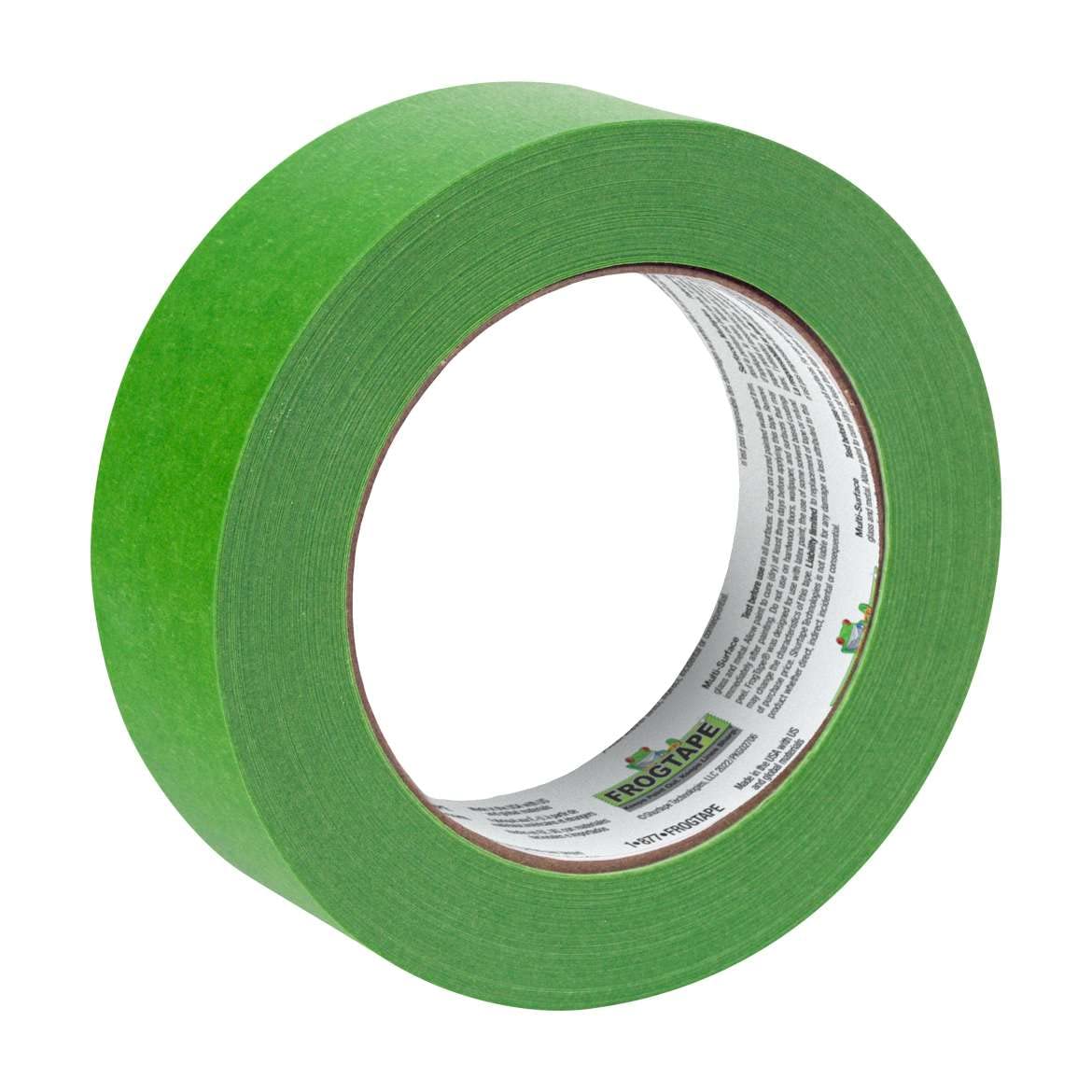 FROGTAPE Multi-Surface Painting Tape with PAINTBLOCK, 1.41" Wide x 45 Yards, Green, 1-Pack (1396747)