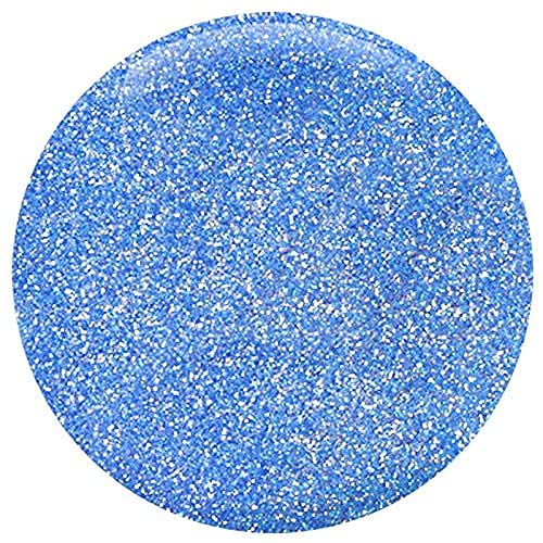 GLITTIES - Blazing Blue - Nail Art Iridescent Fine (.008") Glitter Powder - for Gel Nail Polish, Gel and Acrylic Nail Powder - (10 Gram Jar)