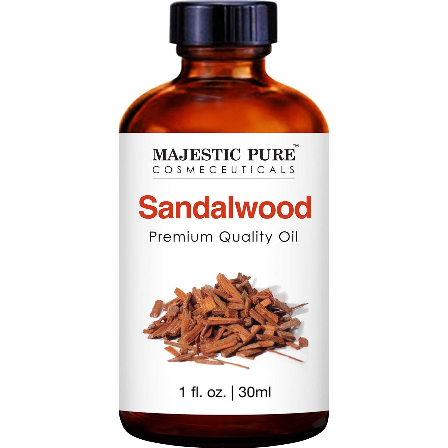 MAJESTIC PURE Sandalwood Essential Oil | 100% Pure and Natural Sandalwood Oil | Premium Grade Essential Oils for Hair Care, Home Diffusers, Skin, Aromatherapy, Massage and Humidifiers | 1 Fl Oz