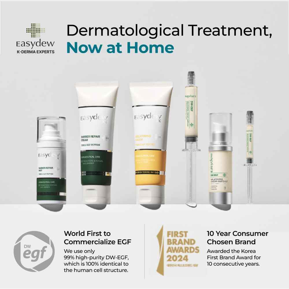 EASYDEW DW-EGF Cream Limited 2.36 oz - Anti-Aging Moisturizer with Human Epidermal Growth Factor & Hyaluronic Acid Collagen to Rejuvenate & Regenerate Cells, Softer Skin, Light weight Refreshing Cream