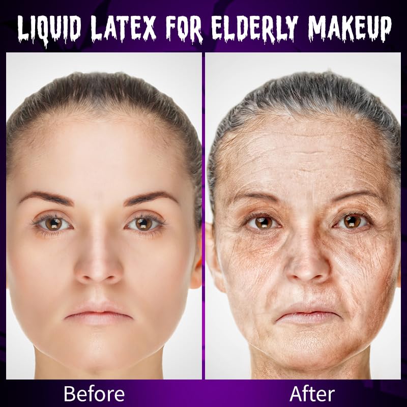 Liquid Latex SFX Makeup - 2 Pcs Realistic Latex for Scars & Wounds