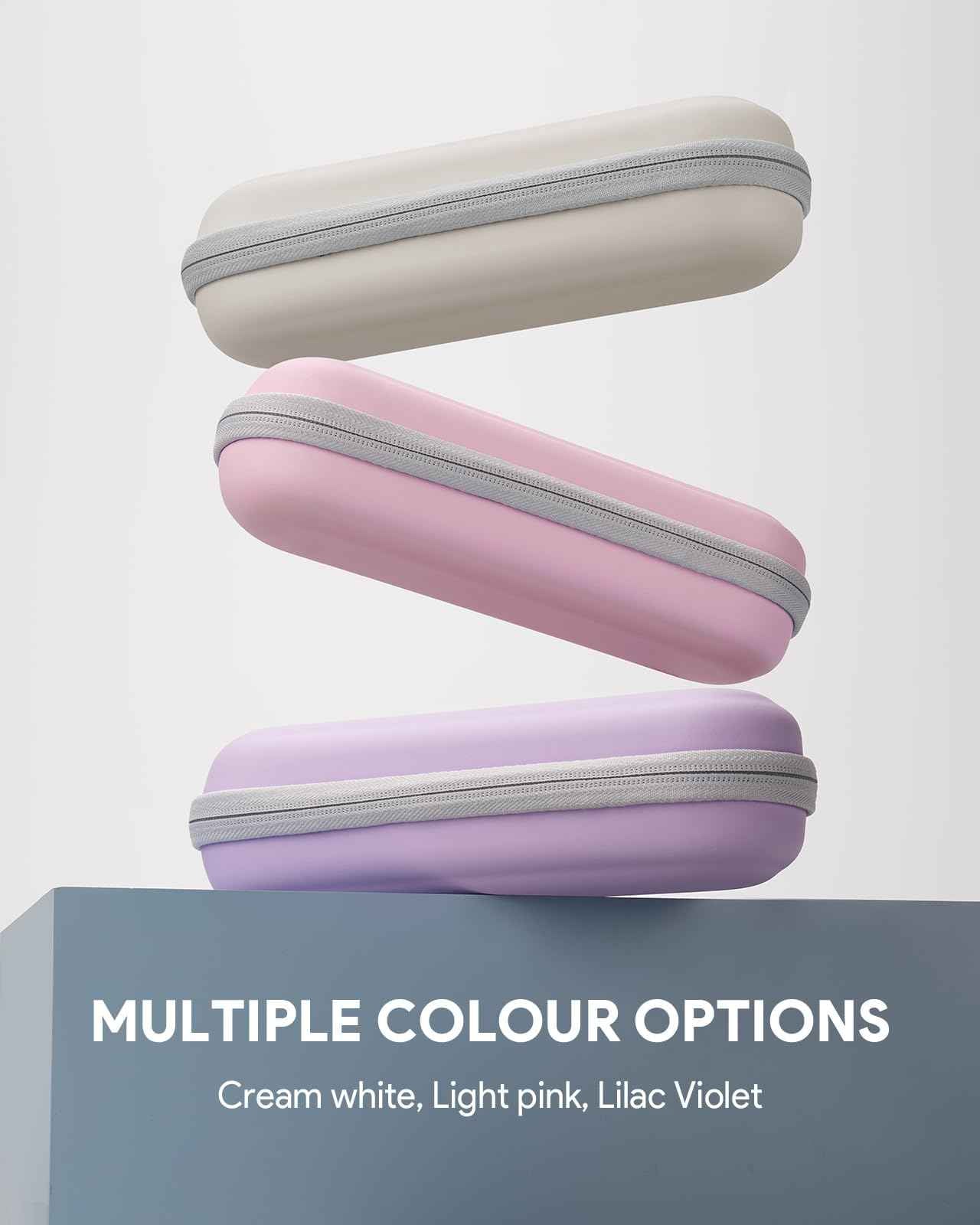 SQERO Electric Toothbrush Travel Case for Oral-B Pro/iO, Philips Sonicare/Aquasonic, Oral B Case for Brush Heads & Accessories, Portable Toothbrush Hard Carry Bag Waterproof PU