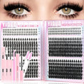 YIDUO 534Pcs Eyelash Extensions Kit - Manga & Bottom Lash Clusters
