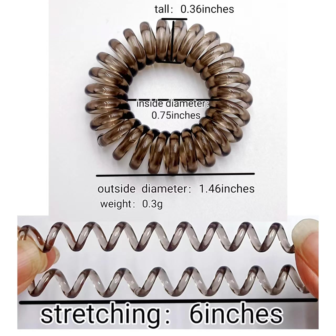 PNEIFON Spiral Hair Ties 40 pcs No Crease Elastic Ponytail Holders Hair Ring Leopard Phone Cord Traceless Hair Rubber Bands Suitable for All Hair Types (style4)