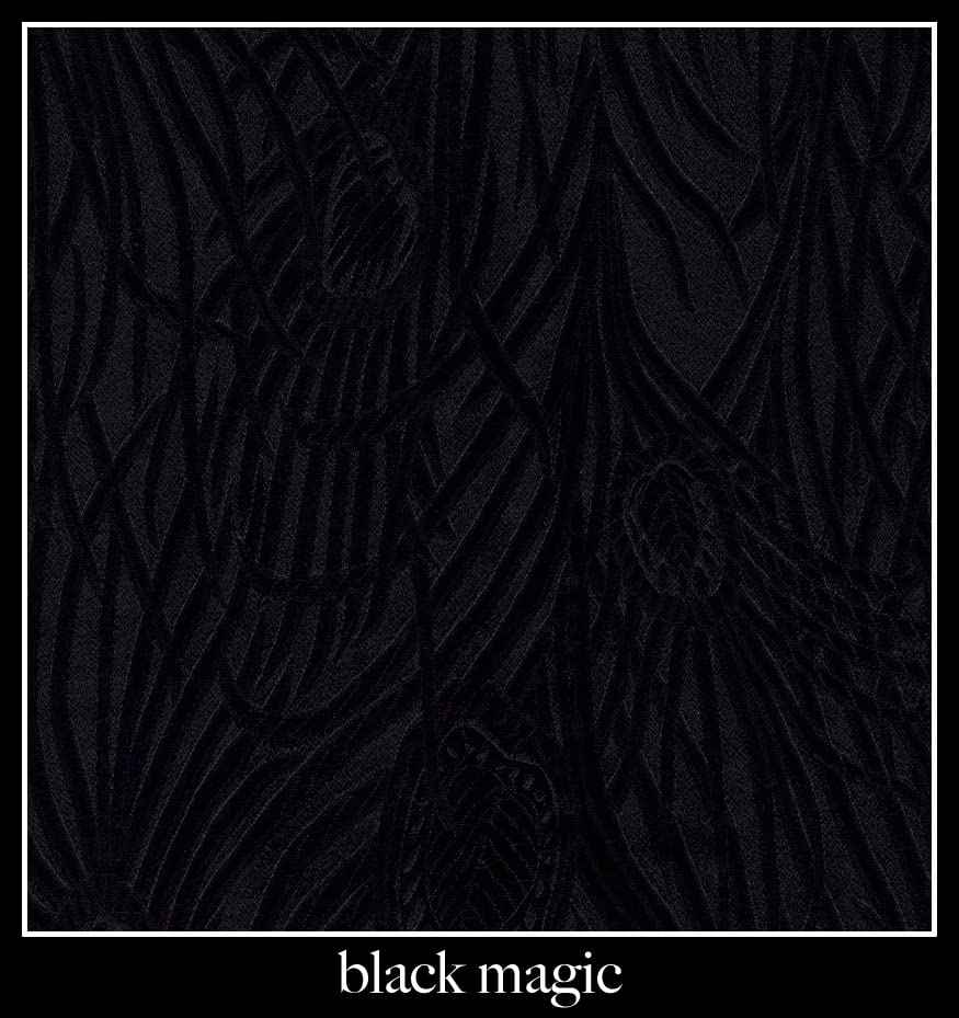 Candi Andi Handmade Luxe Serenity Eye Pillow - All-Natural Flaxseed - Unscented – Weighted Eye Mask for Yoga, Meditation, Hot & Cold Therapy - Black Magic - TEP-BM