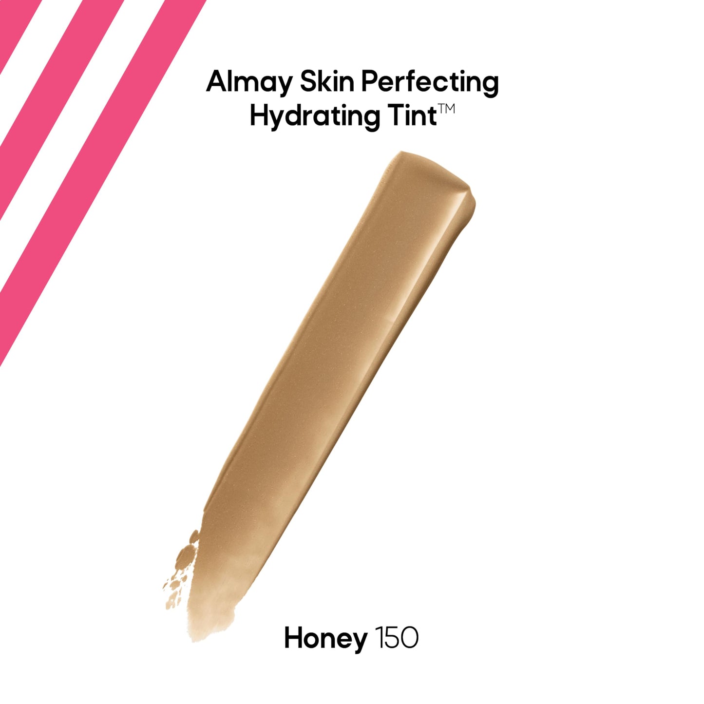 Almay Hydrating Liquid Foundation Tint, Lightweight with Light Coverage, Naturally Dewy Finish, Hypoallergenic, Dermatologist TestedFragrance Free, 150 Honey, 0.94 fl oz.