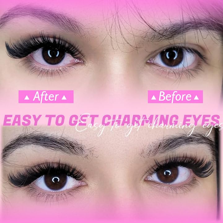 Wispy D-Curl Lash Clusters 10-18mm - 200pcs DIY Extensions