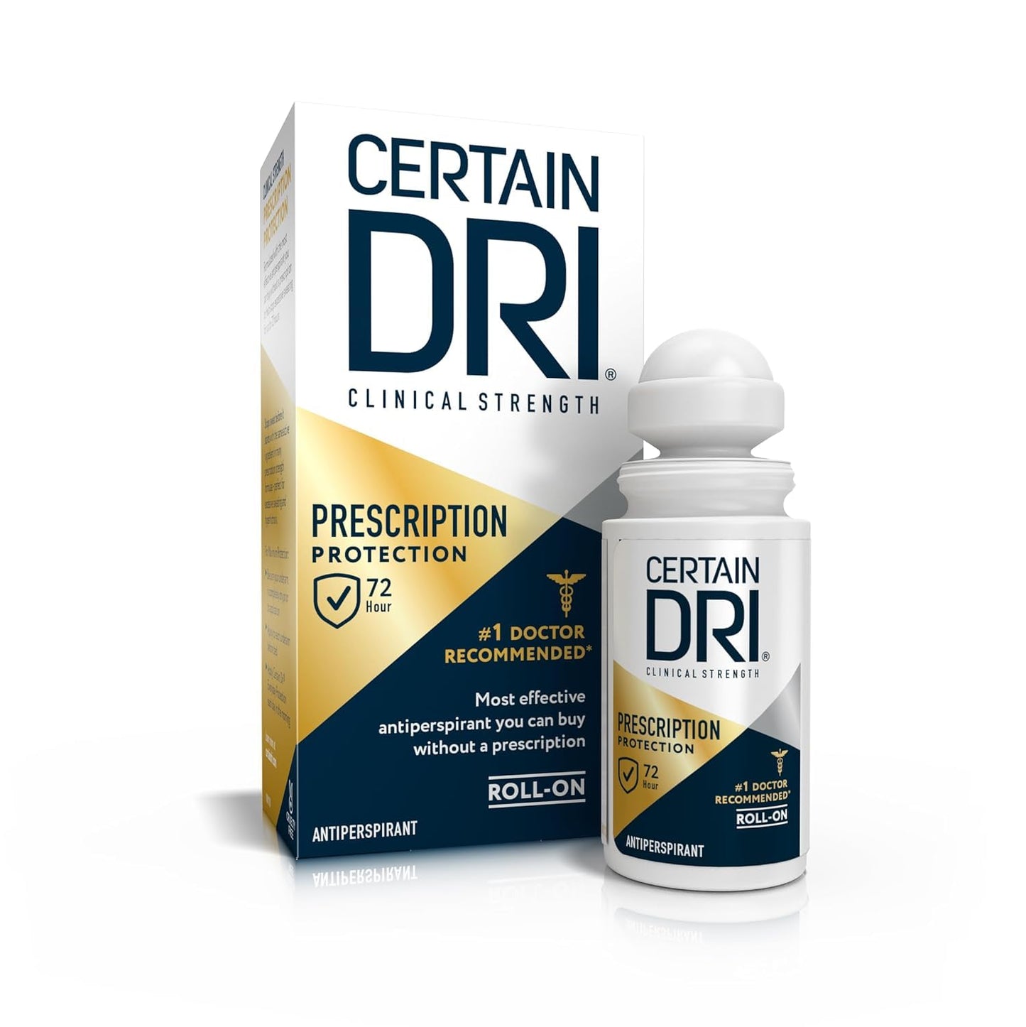 Certain Dri Antiperspirant Roll-On for Excessive Perspiration - 1.2 oz - 2 pk