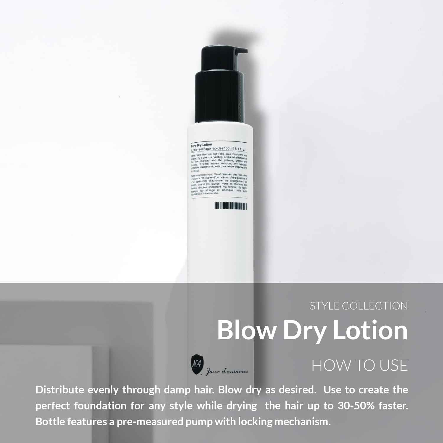 Number 4 Blow Dry Lotion. Hair Styling Cream with Thermal Protection, Reduces Blow Dry Time, Smooth Finish & Volume, Anti-Frizz, 5.1 oz