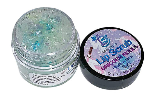 Diva Stuff Ultra Hydrating Lip Scrub for Soft Lips, Gentle Exfoliation, Moisturizer & Conditioner, Unicorn Kisses – ¼ oz (Made in the USA)