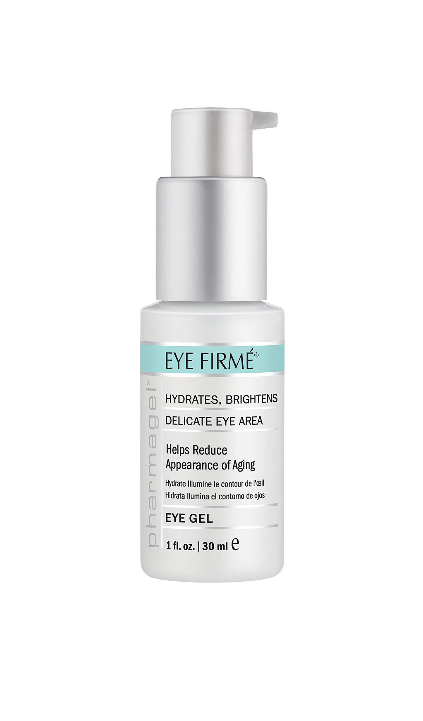 Pharmagel Eye Firme | Eye Gel for Natural Firming, Puffiness, and Wrinkles | Dark Circles Under Eye Treatment | Under Eye Bags Treatment - 1 fl. oz.