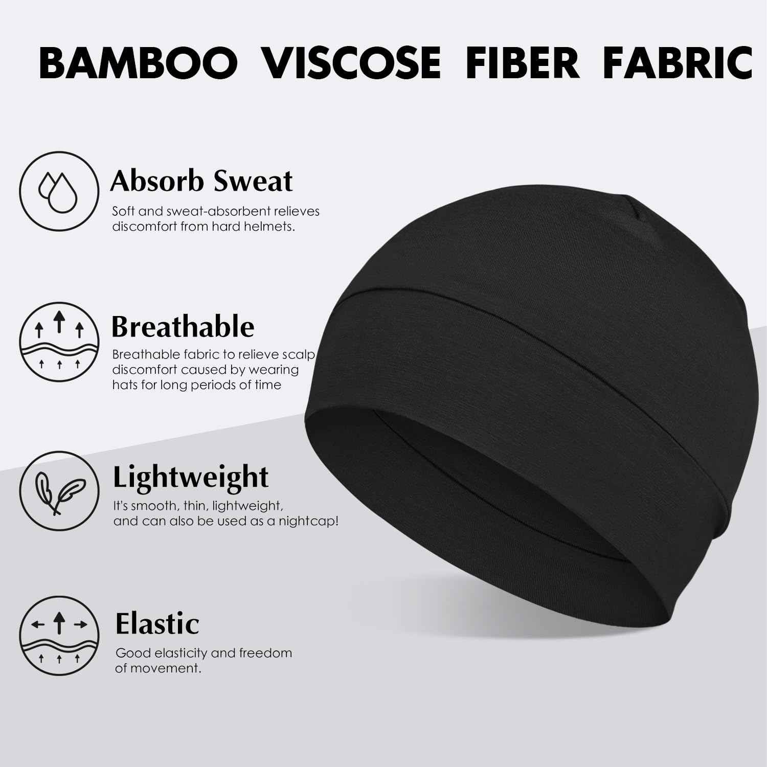 Mens Sleeping Cap Cotton Head Cover for Hair Loss Chemo Patients