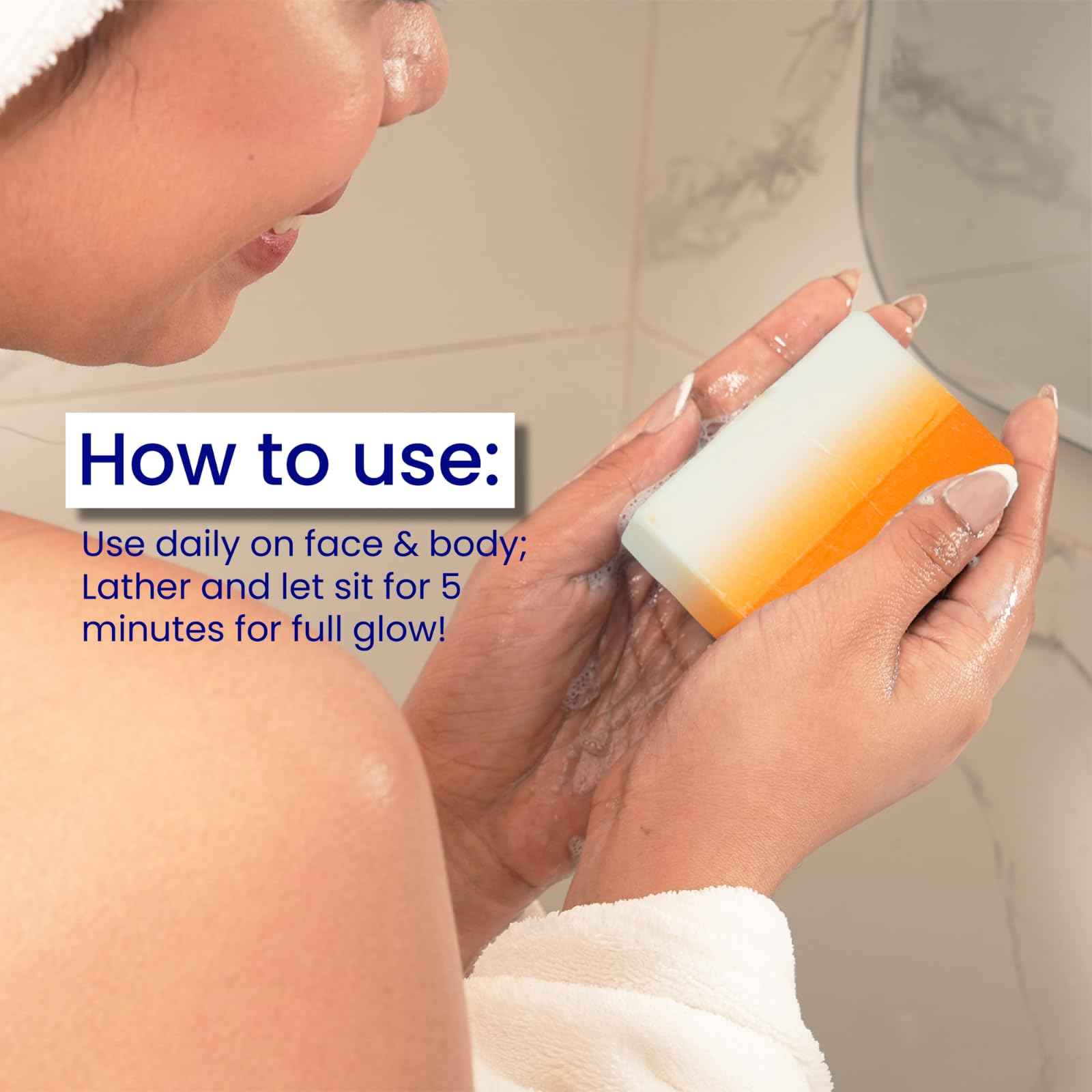 Relumins Glutathione Soap Bars – Holidays Deep Cleansing & Hydrating Soap for Smooth, Refreshed Skin – Gentle Exfoliating Formula for Face & Body – 5 x 150g Bars