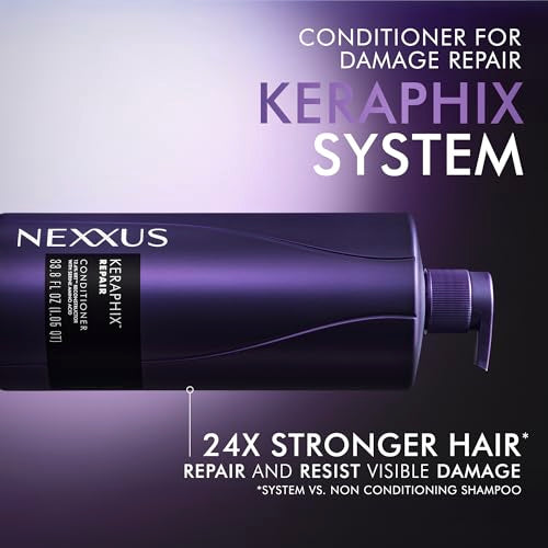 Nexxus KERAPHIX Conditioner for Damaged Repair Hair Powered by KRT Keratin Resistance Therapy with Liquid Crystal Amino Acids 33.8 fl oz