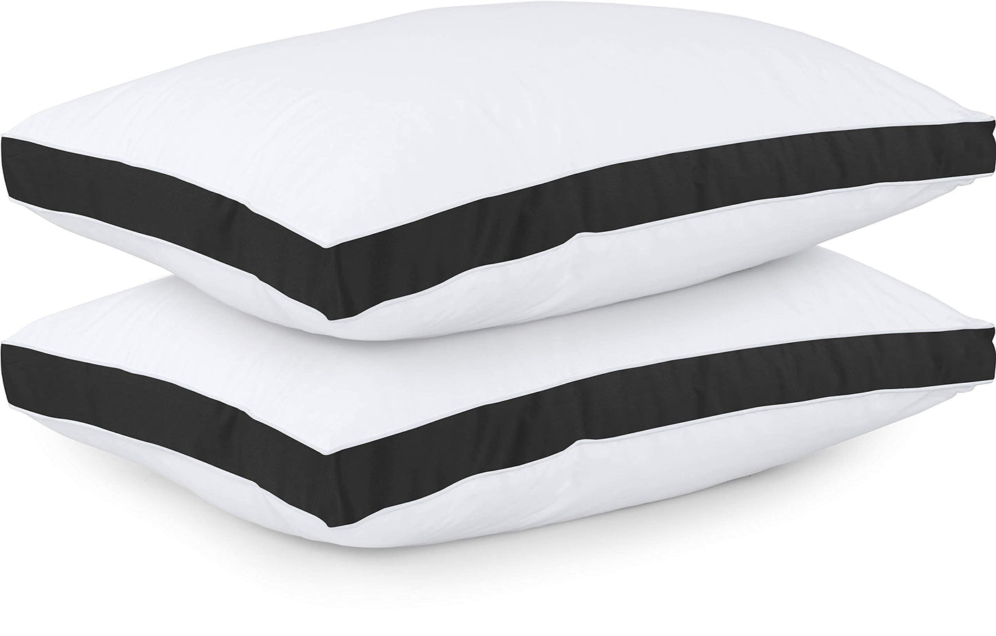 Utopia Bedding Bed Pillows for Sleeping King Size (Black), Set of 2, Cooling Hotel Quality, Gusseted Pillow for Back, Stomach or Side Sleepers