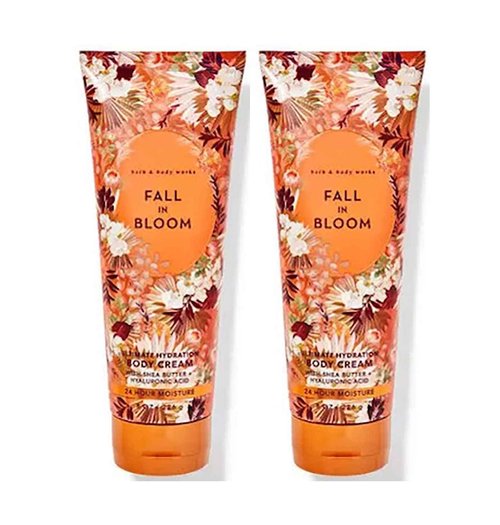 Bath & Body Works Fall In Bloom Ultimate Hydration Body Cream For Women 8 Fl Oz 2- Pack (Fall In Bloom)
