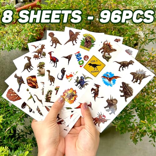 96-Piece Dinosaur Temporary Tattoos for Kids - Party Favors