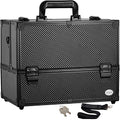 Joligrace Makeup Train Case 14 Inch – 6 Trays Professional Organizer with Lock