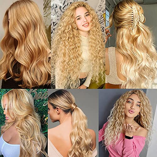 613 Blonde Kinky Curly Hair Bundles - 30/32/34 Inch Unprocessed