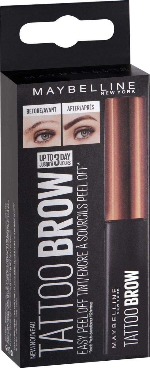 Maybelline New York Brow Tattoo Longlasting Tint Medium Brown 4.9ml,0.16 Fl Oz (Pack of 1),YDK03043