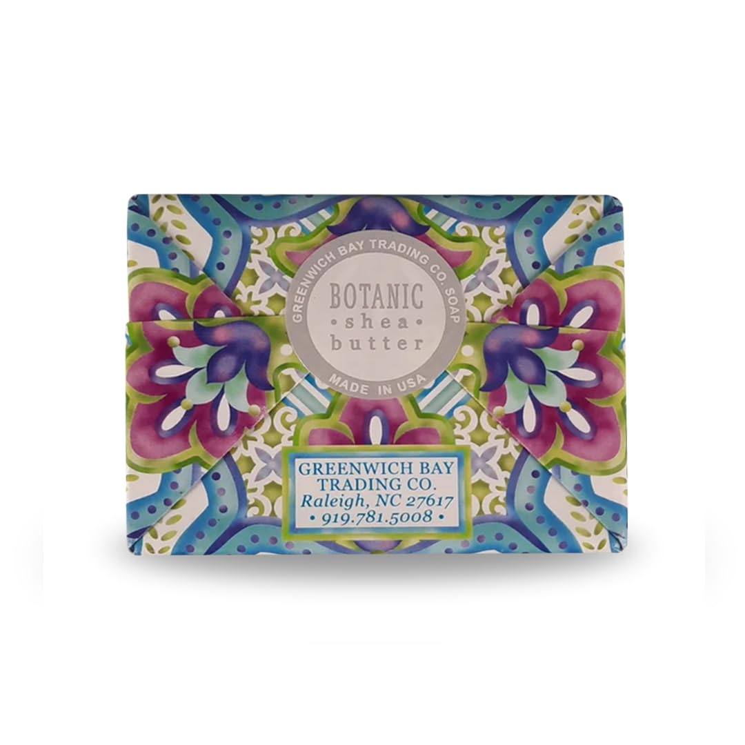 Greenwich Bay Trading Company Shea Butter Soaps with Essential Oils and Natural Extracts 10.5oz (Orchid Jojoba)