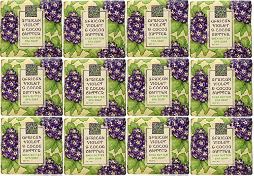 Greenwich Bay Trading Company 1.9oz Soap Bulk Packs of 12 (Frosted Sugar Plum)