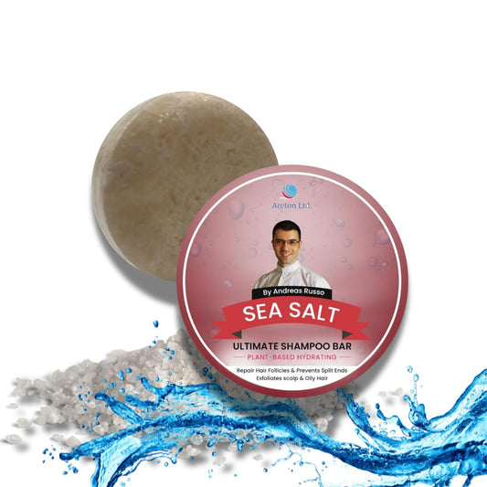 Sea Salt Shampoo Bar – Natural Shampoo Bar and conditioner For Dry Hair, Hair Nourishment, Prevents Spilt Ends With Plant Based Hydrating SLS Free Shampoo Bar