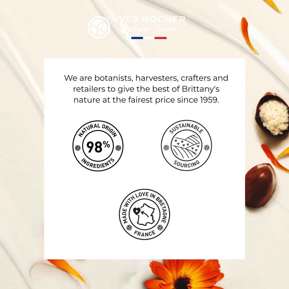 Yves Rocher Repairing Whipped Body Butter for Dry Skin, Intensely Nourish & Moisturize with Shea Butter Body Cream, 8.4 FL OZ