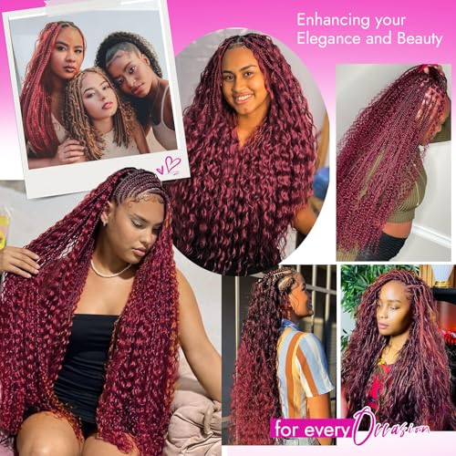 Human Braiding Hair for Boho Braids Deep Wave, Curly, Black Women,