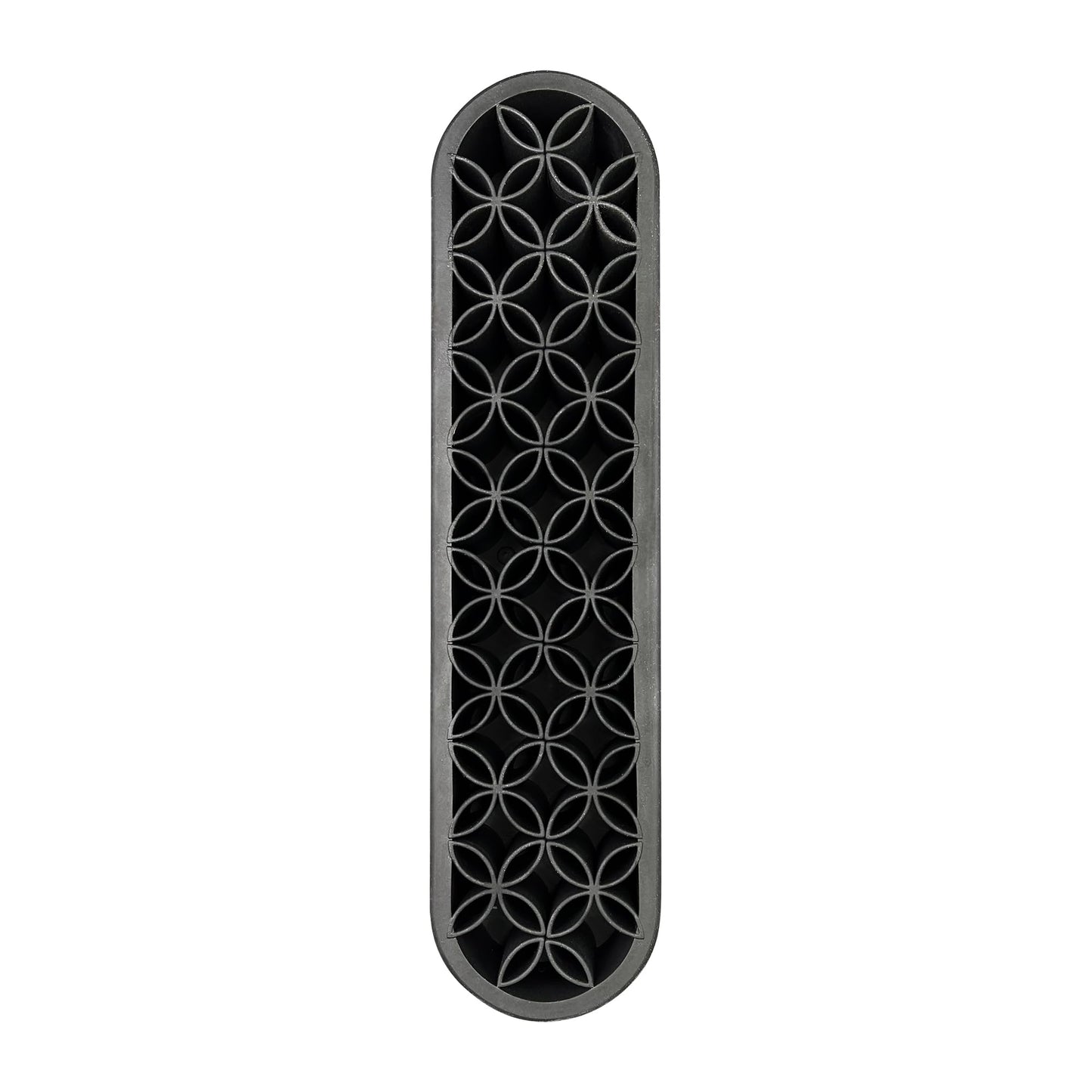 Narrative Cosmetics Upright Silicone Brush Holder with Round Corners - Black