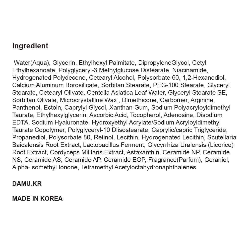 D'AMU Retinol Eye & Neck Cream – Brightening & Firming Cream for Dark Circles, Wrinkles & Pigmentation with Vita 5X, Astaxanthin & Spicule – Korean Skincare – 1.6 oz