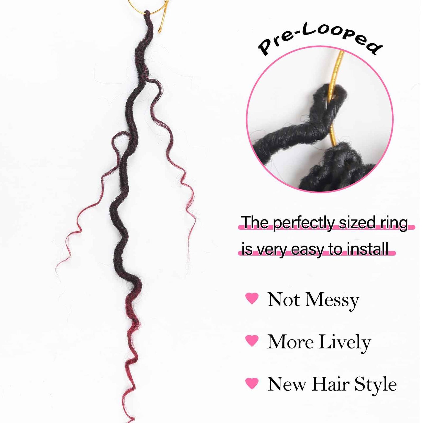 Sosihua Goddess locs crochet hair, 9 packs soft boho faux locs with curly ends bohemian crochet dreads for black women(14Inch,#Tbug)