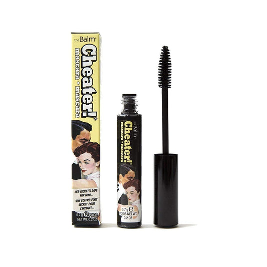 The Balm Cheater! Volumizing Mascara, Black, Non-Clumping & Buildable, 0.2 Ounce (Pack of 1)