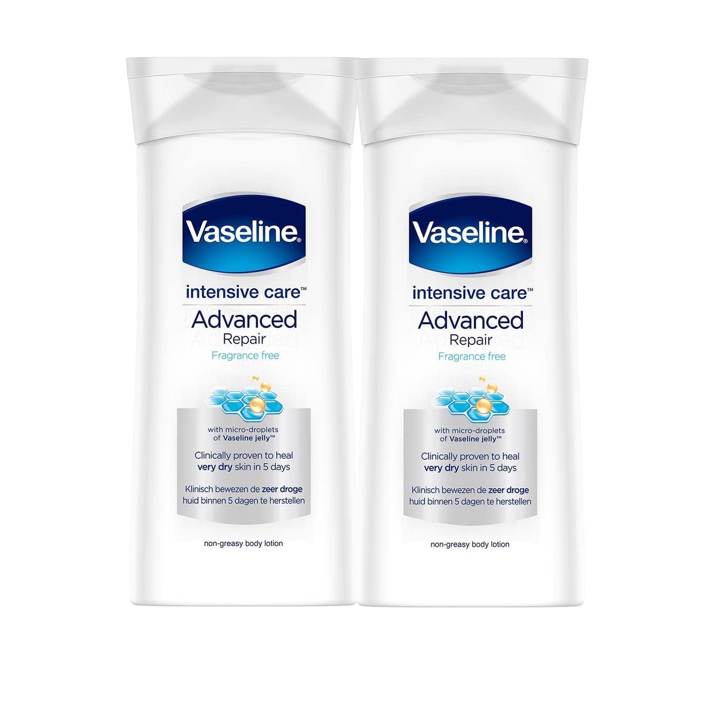 Vaseline, Intensive Care Lotion Advanced Repair - 400 ml (Pack of 2)