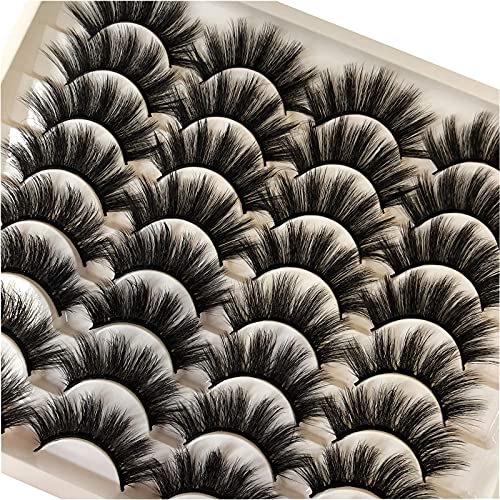 20MM Dramatic False Eyelashes 16 Pairs - 2 Styles 5D Mink Lashes