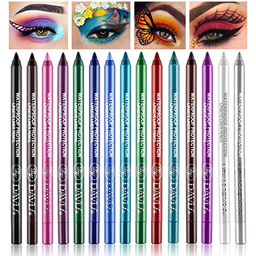 LemonSac 15-Color Eyeliner Pen Set – Pearl & Matte