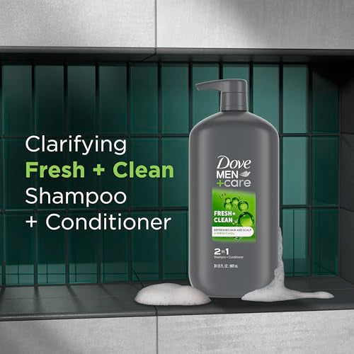 Dove Men+Care 2 in 1 Shampoo & Conditioner, 31 oz