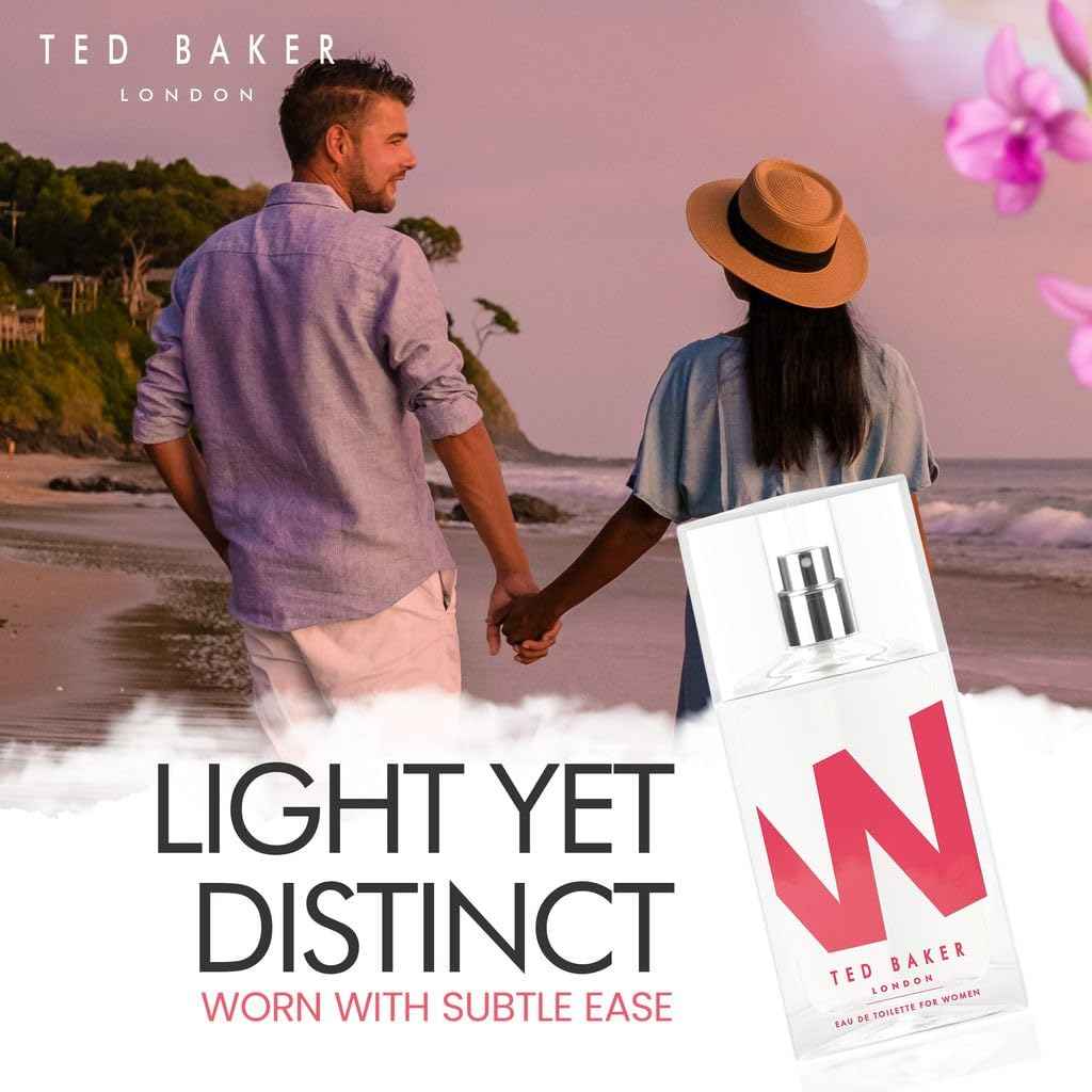 Ted Baker W EDT Duo Pack, Gentle and Sophisticated Fragrance, Fig Leaf, White Peony and African Violet Top Notes with Pink Orchid, Cassis and Raspberry Middle Notes, 2 x 2.54 fl oz