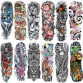 Aresvns Full Arm Temporary Tattoos for Men and Women,Temporary Tattoo Waterproof Sleeve Tattoo Last Long for Adults for BBQ Pool Beach Party