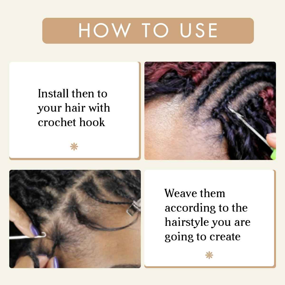 24 Inch Distressed Butterfly Locs Crochet Hair, 8 Packs Thick Distressed Locs Crochet Hair Long Black Butterfly Jumbo Loc Pre Looped Light Weight(24Inch - 8Pack, 1B)