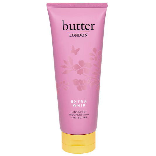 butter LONDON Extra Whip Hand & Foot Treatment, Shea & Cocoa Butter, Helps Hydrate & Restore Dry Skin, Helps Firm Skin’s Appearance, Vegan, Cruelty & Paraben Free