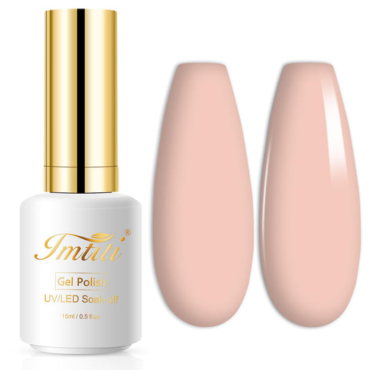 Imtiti Gel Nail Polish, Nude Gel Polish, 0.5 Fl Oz