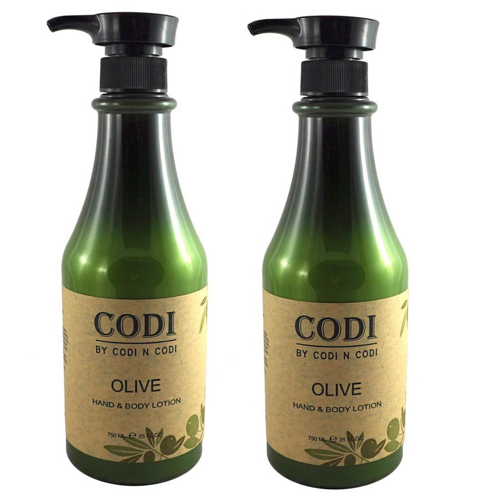 Codi Olive Hand & Body Lotion 750ml/25oz (pack of 2)