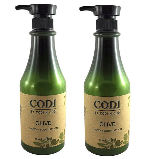 Codi Olive Hand & Body Lotion 750ml/25oz (pack of 2)