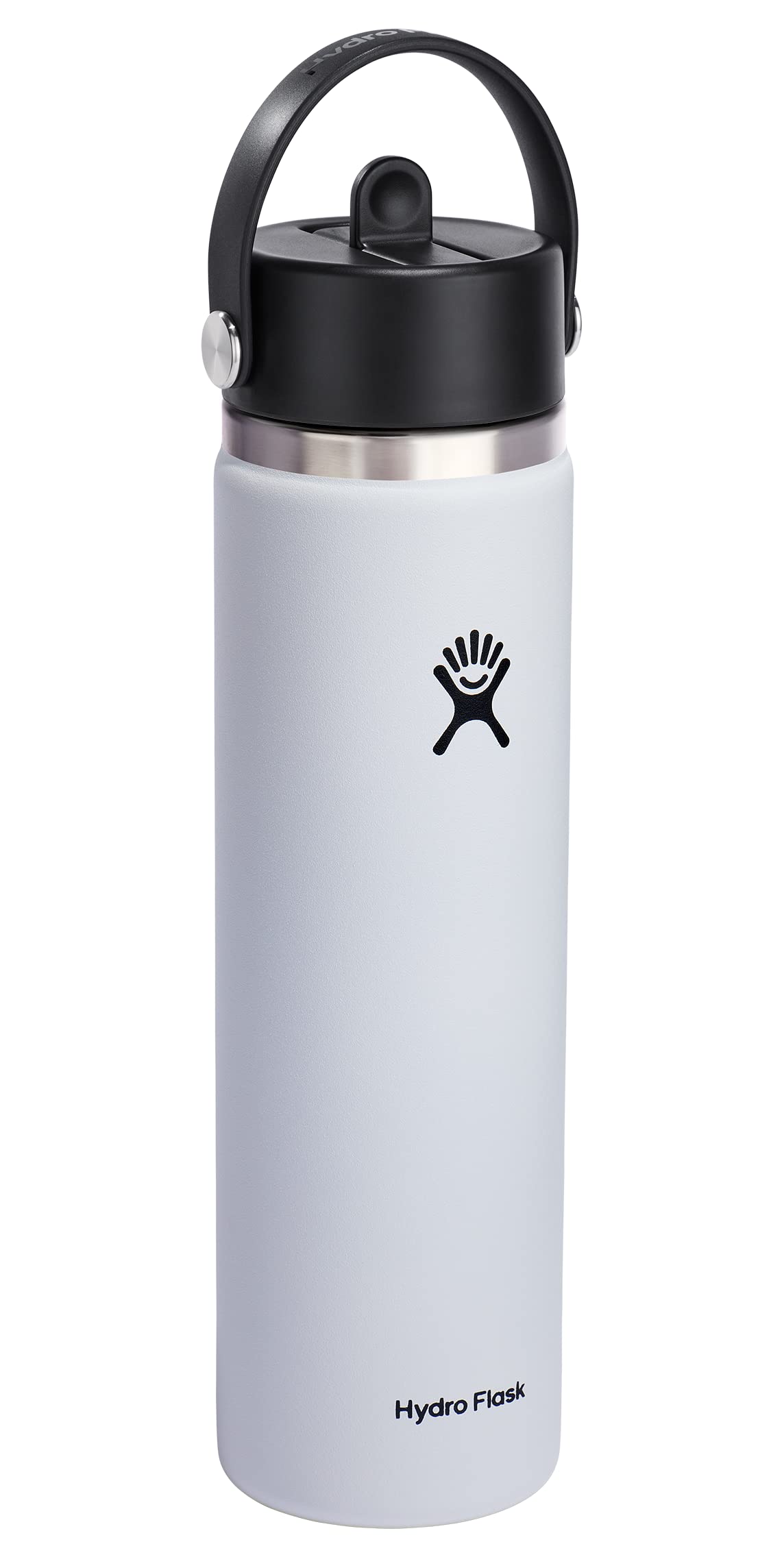 Hydro Flask Wide Flex Straw Cap White 24 Oz