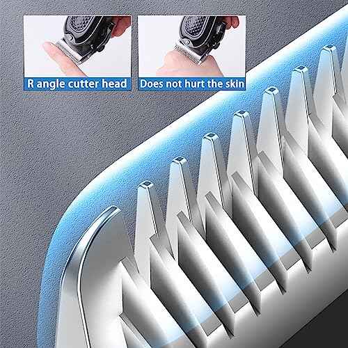 KEMEI Hair Clippers for Men Professional Cordless&Corded Barber Clippers for Hair Cutting & Grooming, Rechargeable Beard Trimmer for Men,KM-1071