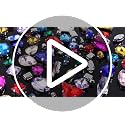 120 PCS White Sew-On Rhinestones Mixed Shapes Glass Gems