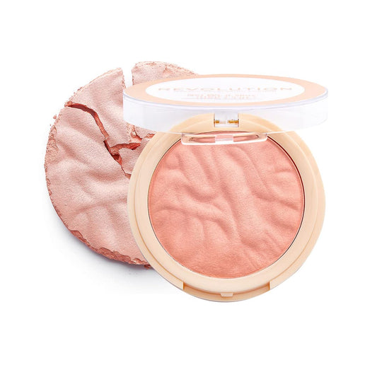 Revolution Beauty, Blusher Reloaded, Pressed Powder Face Blusher, Highly Pigmented & Long Lasting Formula, Peaches & Cream, 0.26 Oz.