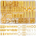 320pcs Gold Hair Jewelry Set for Braids, Locs & Dreadlocks